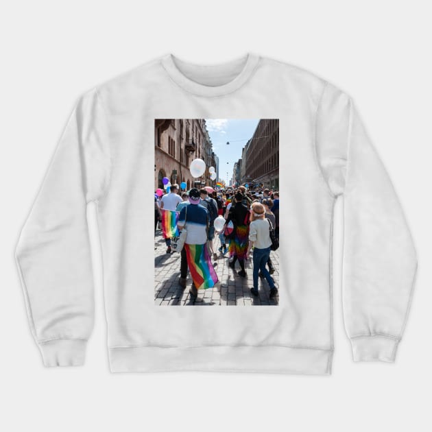Gay Pride Crewneck Sweatshirt by ansaharju